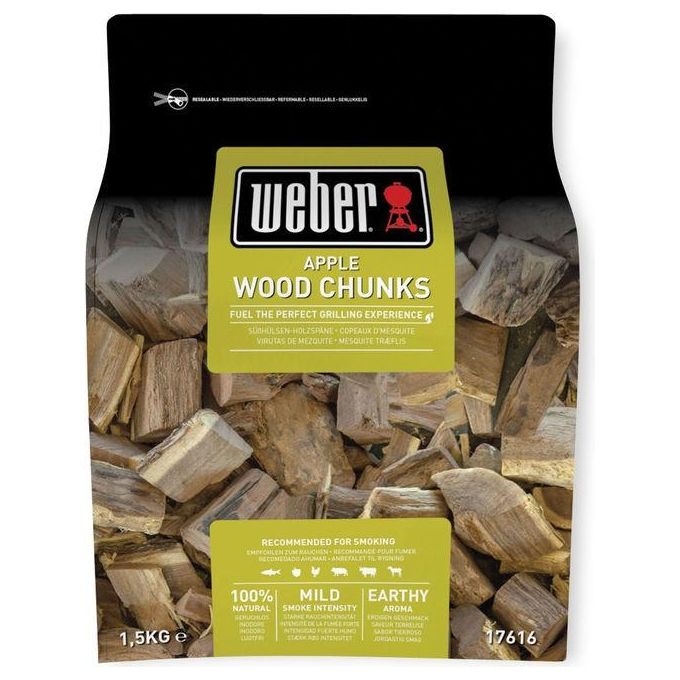 Weber - Grandi Pezzi Di Legna Da Affumicatura - Melo-legno Weber - Grandi Pezzi Di Legna Da Affumicatura - Melo-legno