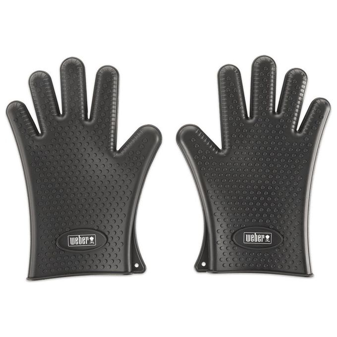 Weber - Guanti Barbecue In Silicone-nero