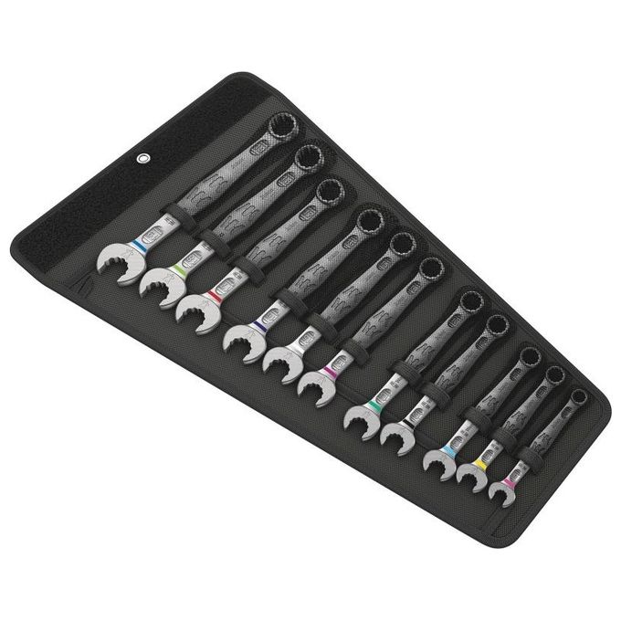 Wera 05020231001 Joker Set di chiavi combinate a corona 11 pezzi 8-19 mm con borsa pieghevole colore Nero Wera 05020231001 Joker Set di chiavi combinate a corona 11 pezzi 8-19 mm con borsa pieghevole colore Nero