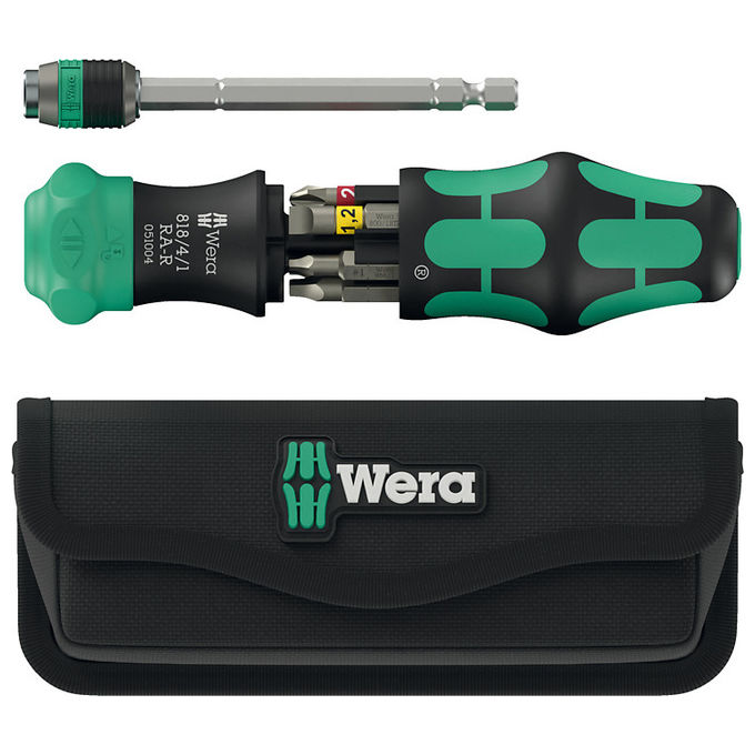 Wera 05051516001 Set Cacciavite dritto con 6 punte Phillips PH1 PH2 custodia da trasporto inclusa colore Nero Wera 05051516001 Set Cacciavite dritto con 6 punte Phillips PH1 PH2 custodia da trasporto inclusa colore Nero