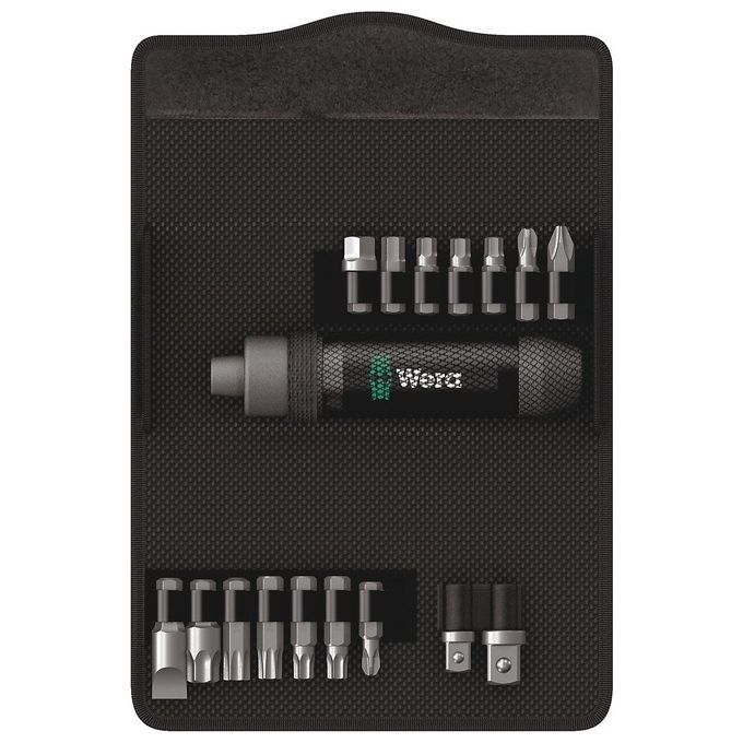 Wera 05072017001 2090 Set di cacciaviti a impulsi 17 pezzi 90 Nm con attacco 5-16'' colore Argento