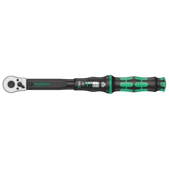 Wera 05075621001 Click-Torque C 2 Chiave dinamometrica 1-2'' 20-100 Nm cricchetto 45 denti precisione ±3-4% colore Nero Verde Wera 05075621001 Click-Torque C 2 Chiave dinamometrica 1-2'' 20-100 Nm cricchetto 45 denti precisione ±3-4% colore Nero Verde