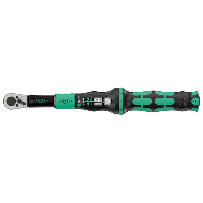 Wera 05075691001 Click-Torque Lock A 6 Chiave dinamometrica Meccanica 2,5 - 25 Nm con Funzione Torque Lock colore Nero Verde Wera 05075691001 Click-Torque Lock A 6 Chiave dinamometrica Meccanica 2,5 - 25 Nm con Funzione Torque Lock colore Nero Verde