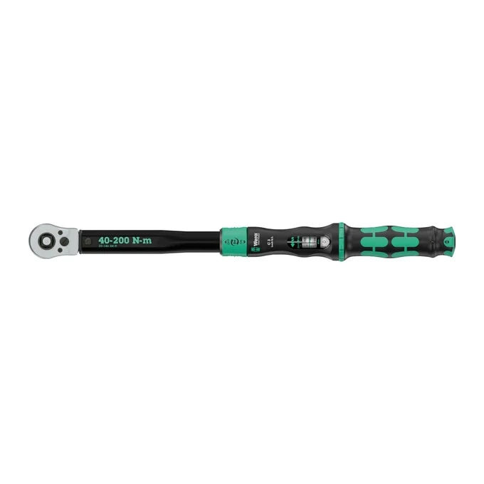 Wera 05075695001 Click-Torque Lock C 3 R-L Chiave dinamometrica 40-200 Nm con blocco e cricchetto reversibile colore Nero-Verde Wera 05075695001 Click-Torque Lock C 3 R-L Chiave dinamometrica 40-200 Nm con blocco e cricchetto reversibile colore Nero-Verde