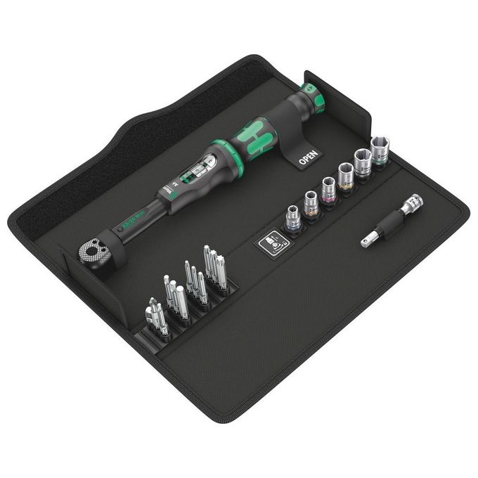 Wera 05130110001 Chiave Dinamometrica Meccanica 1-4'' 2,5 - 25 Nm Acciaio con Custodia Inclusa colore Nero Verde Wera 05130110001 Chiave Dinamometrica Meccanica 1-4'' 2,5 - 25 Nm Acciaio con Custodia Inclusa colore Nero Verde