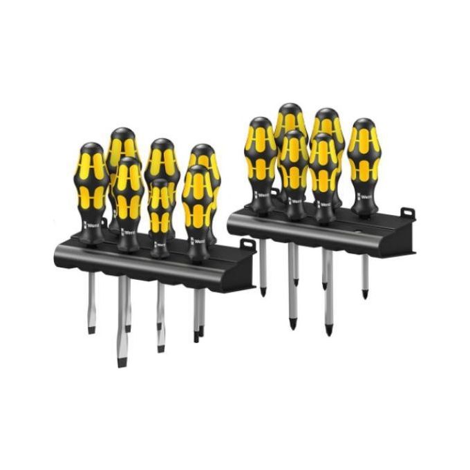 Wera 05133285001 Big Pack 900 Cacciaviti Kraftform Plus con Lama Esagonale Continua e Punta Black Point colore Nero-Giallo Wera 05133285001 Big Pack 900 Cacciaviti Kraftform Plus con Lama Esagonale Continua e Punta Black Point colore Nero-Giallo