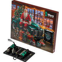 Wera 05136614001 Advent Calendar 24 Pezzi con Cacciavite LED e Accessori per Fai da Te colore Nero