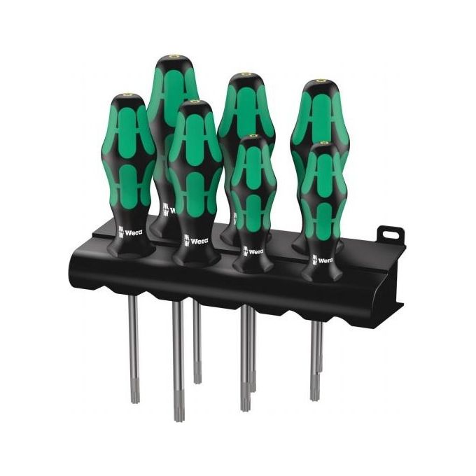 Wera 05223161001 367-7 Cacciaviti TORX con Funzione di Tenuta 7 Pezzi con Supporto colore Nero Wera 05223161001 367-7 Cacciaviti TORX con Funzione di Tenuta 7 Pezzi con Supporto colore Nero