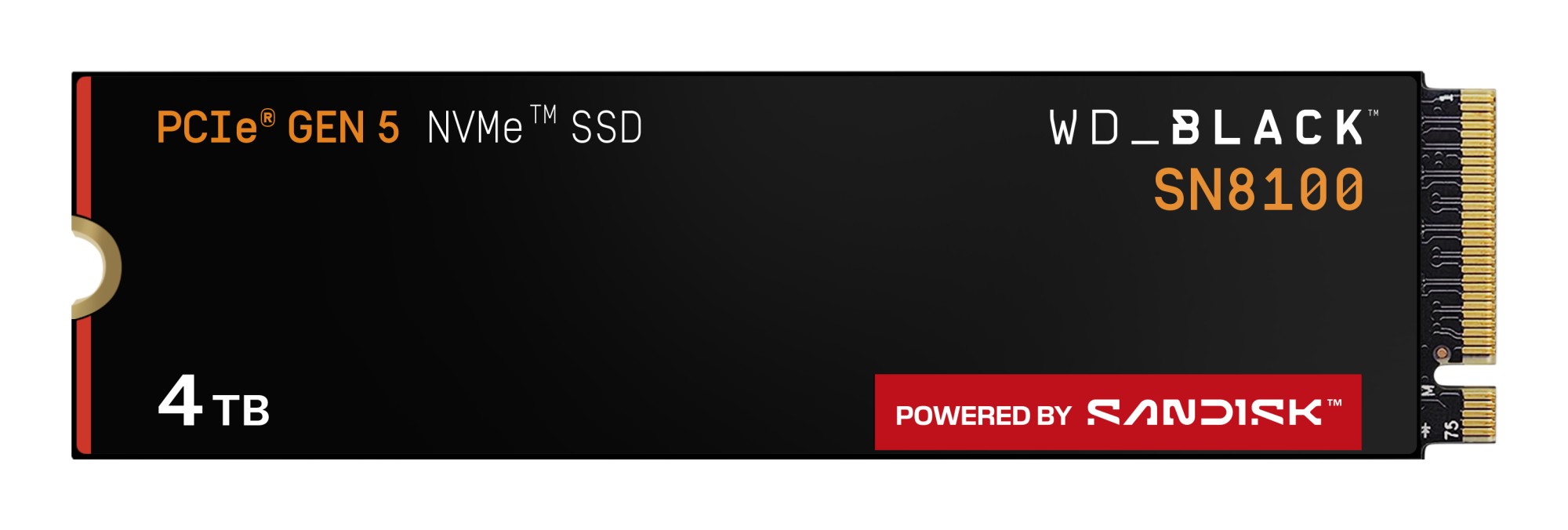 Western Digital Black SN8100 4 TB M.2 PCI Express 5.0 NVMe TLC 3D NAND