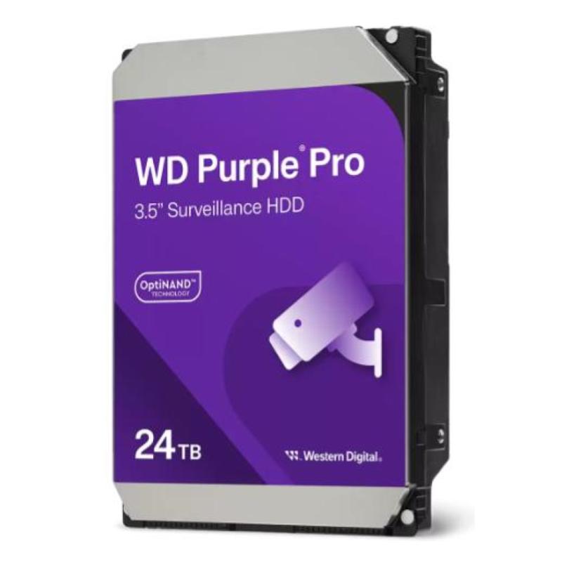Western digital hdd 24tb wd purple pro smart video 512mb 7200rpm sataiii 3.5
