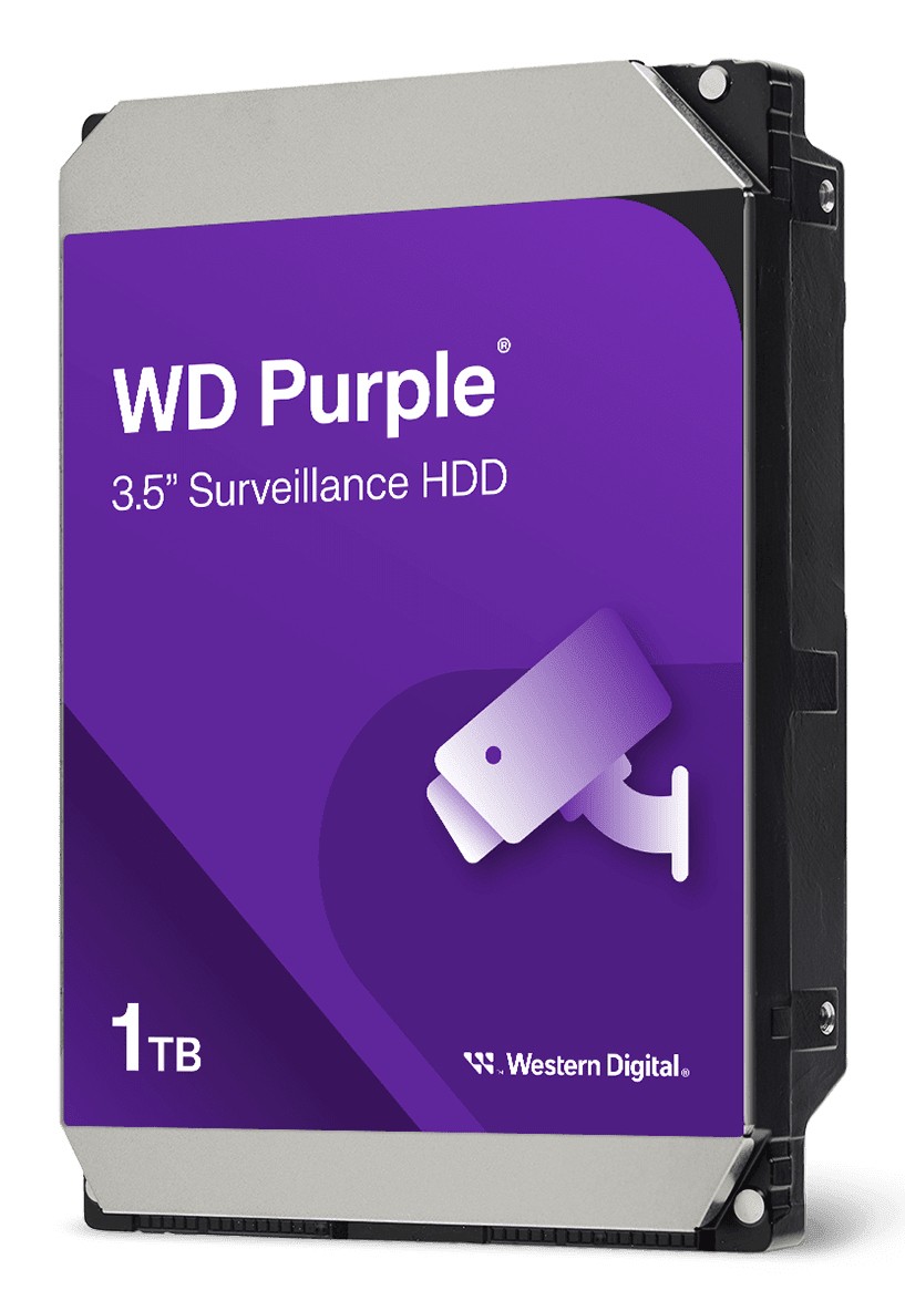Western Digital Purple disco rigido interno 1 TB 5400 Giri/min 64 MB 3.5 Serial ATA III