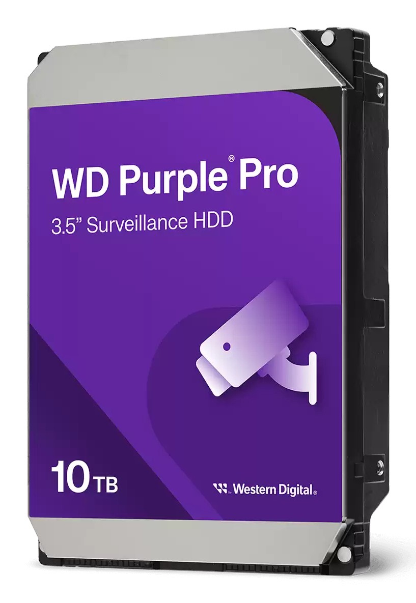 Western Digital Purple Pro WD102PURP disco rigido interno 10 TB 7200 Giri/min 512 MB 3.5 Serial ATA III