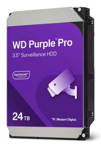 Western Digital Purple Pro WD241PURP disco rigido interno 24 TB 7200 Giri/min 512 MB 3.5 SATA