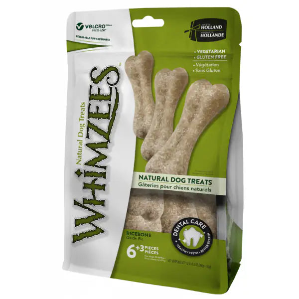 Whimzees Snack dentale Naturale Osso Riso 540 gr - 1° ORDINE? scegli tra BZR5 - BZR20 + 200 pt fedeltà