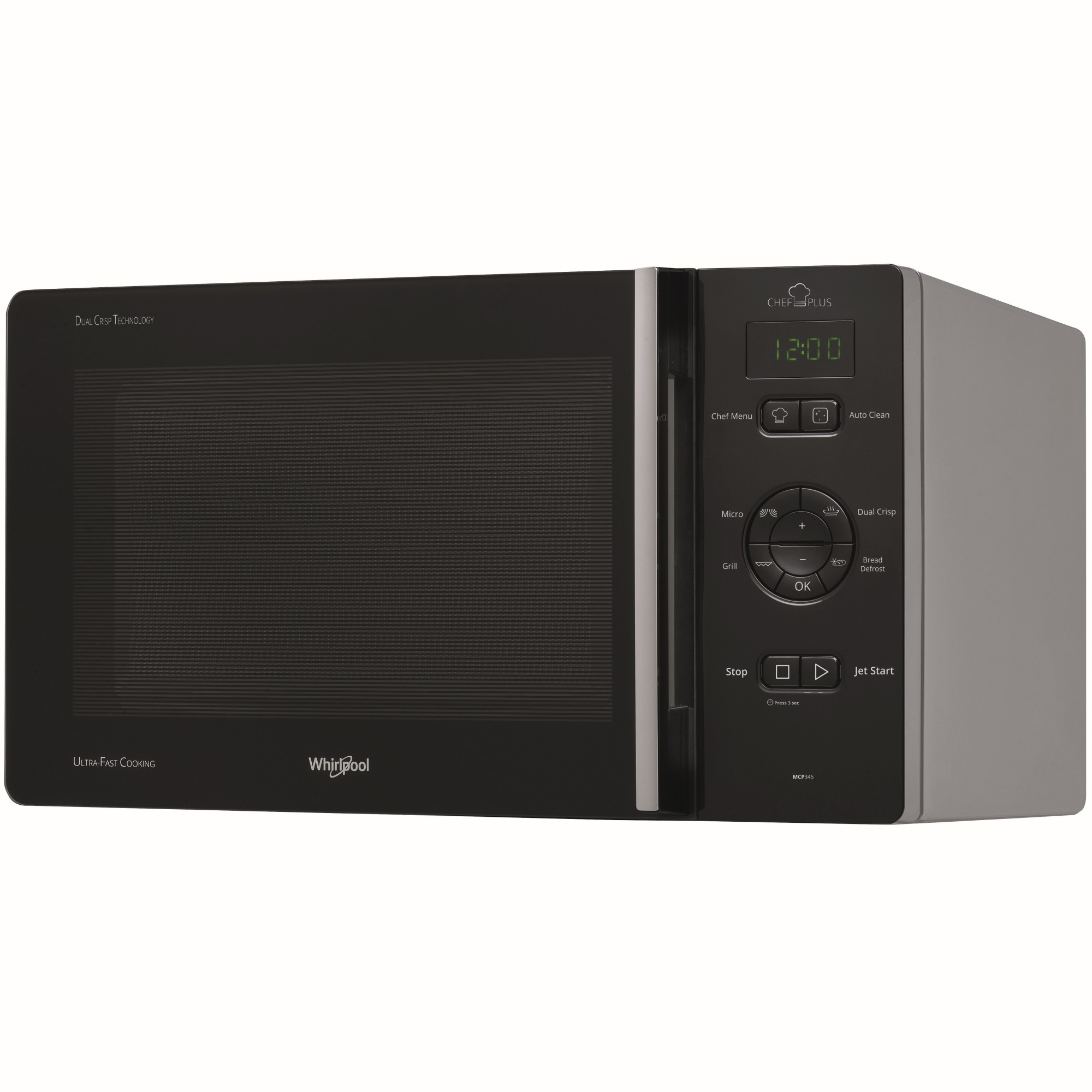 Whirlpool - Mcp 345 Sl Superficie Piana Microonde Combinato 25 L 800 W Nero, Argento