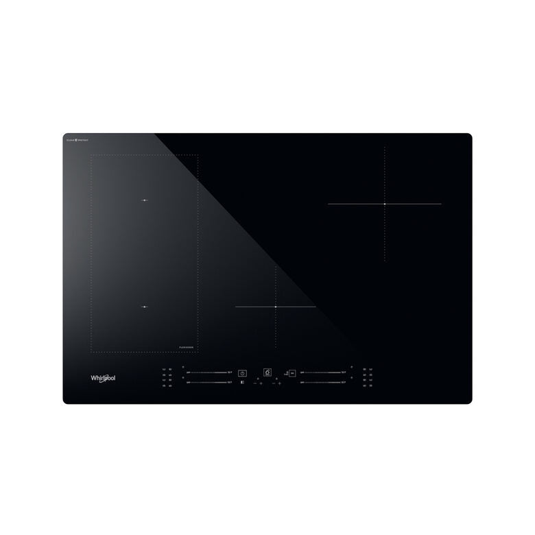 WHIRLPOOL WL S2177 CPNE PIANO COTTURA, 4 zone di cottura, dimensioni: L 77,3 cm, P 51,3 piano in Vetroceramica, Nero