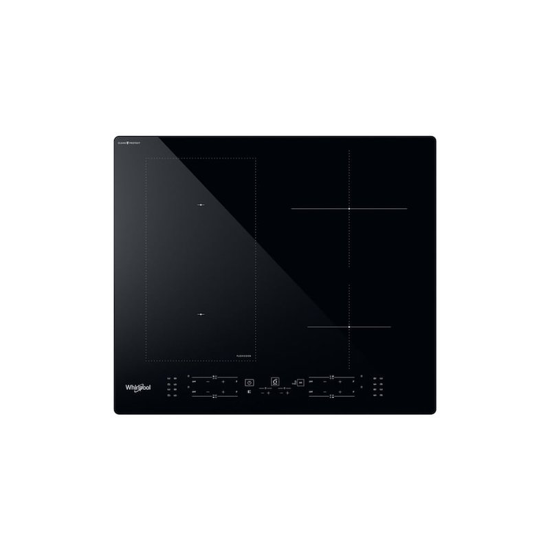 WHIRLPOOL WLB4060CPNE PIANO COTTURA A INDUZIONE, 4 zone di cottura, dimensioni: L 59 cm, P 51 Nero