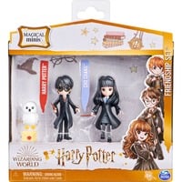 Wizarding World, Set Amicizia Harry Potter e Cho Chang con Edvige, bambole articolate 7.5cm, collezione Harry Potter - dai 5 anni, Gioco figura