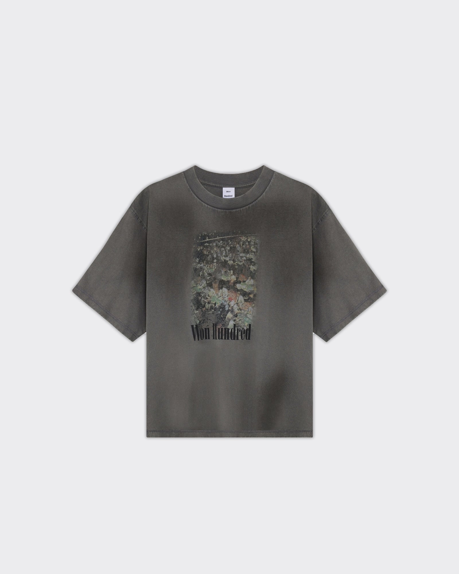 Won Hundred T-Shirt Houston Casino Washed Steel Grey