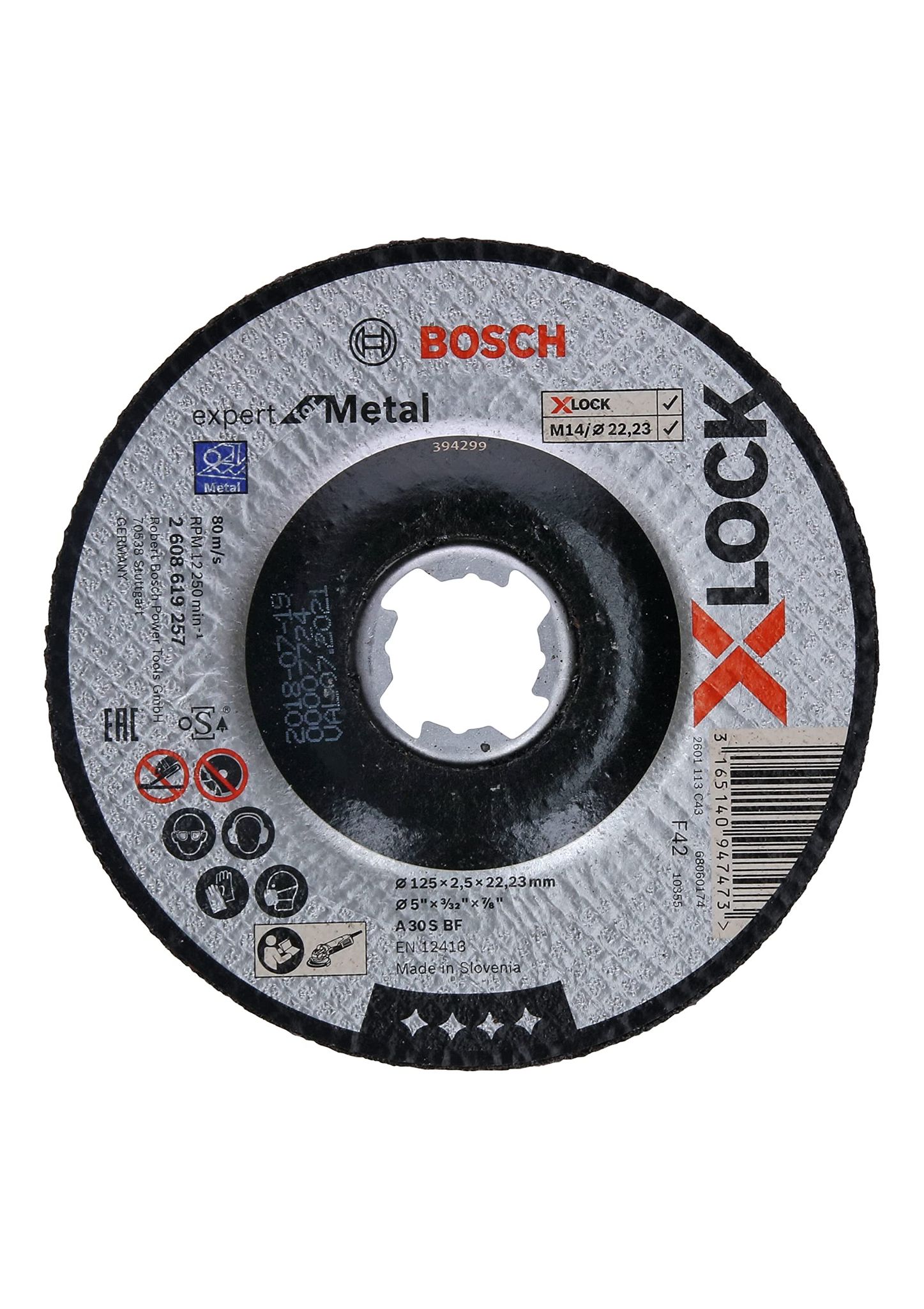 X-lock Disco In Metallo 125x2,5 - 2608619257 - Bosch