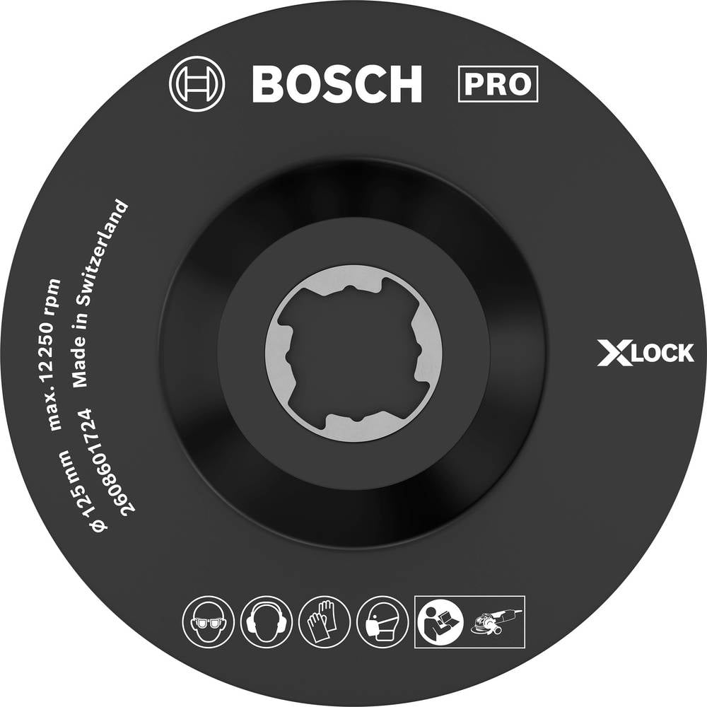 X-lock Scm Piastra Di Supporto Con Perno Centrale, 125 Mm Bosch Accessories 2608601724