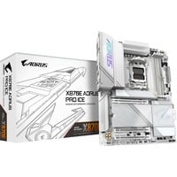 X870E AORUS PRO ICE Scheda Madre - Supporta CPU AMD Ryzen 9000, 16+2+2 Fasi VRM Digitale, fino a 8000MHz DDR5 (OC), 3xPCIe 5.0 + 1xPCIe 4.0, Wi-Fi 7, 2.5GbE LAN, USB 4