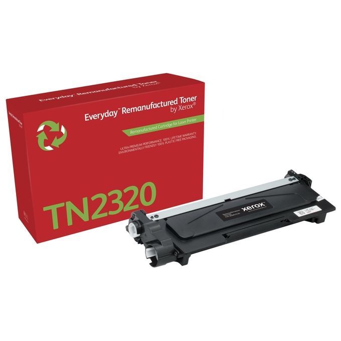 Xerox 006R03330 Toner Rigenerato Compatibile con Brother TN2320 Alta Capacita' 2600 pagine colore Nero