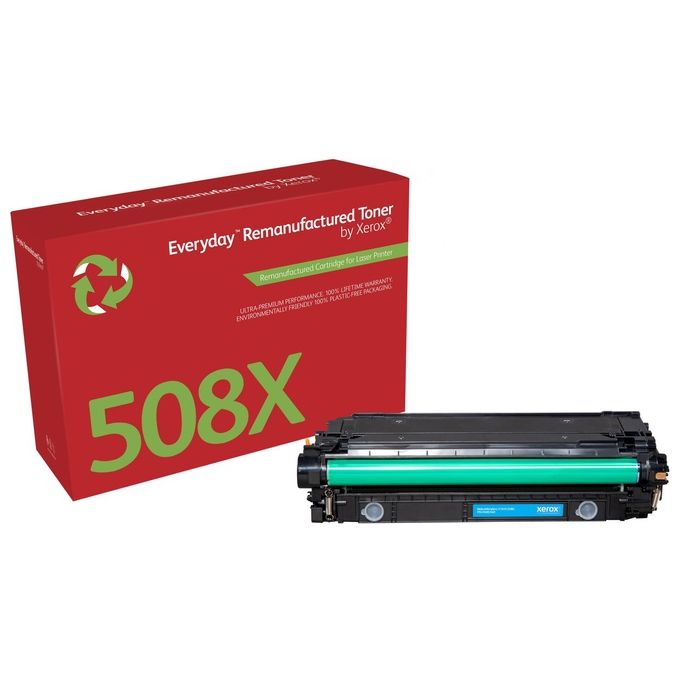 Xerox 006R03468 Everyday Toner Compatibile con HP 508X CF361X Alta Capacita' 9500 Pagine colore Ciano Xerox 006R03468 Everyday Toner Compatibile con HP 508X CF361X Alta Capacita' 9500 Pagine colore Ciano