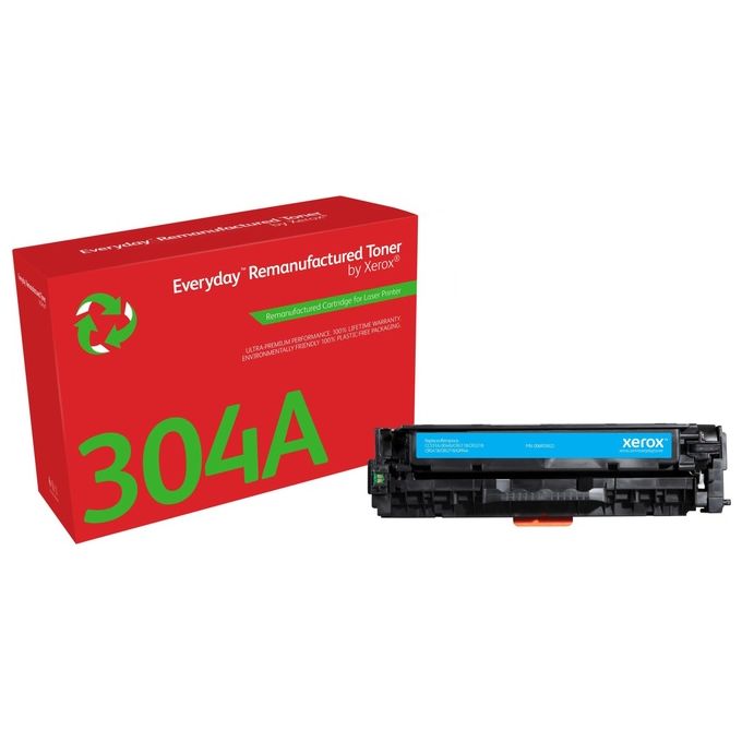 Xerox 006R03822 Everyday Toner Rigenerato Compatibile HP 304A CC531A Capacita' Standard colore Ciano Xerox 006R03822 Everyday Toner Rigenerato Compatibile HP 304A CC531A Capacita' Standard colore Ciano