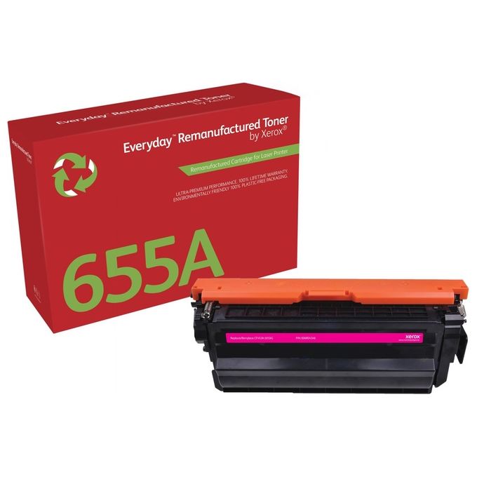 Xerox 006R04346 Toner rigenerato Everyday Magenta compatibile con HP 655A CF453A resa 10500 pagine colore Magenta Xerox 006R04346 Toner rigenerato Everyday Magenta compatibile con HP 655A CF453A resa 10500 pagine colore Magenta
