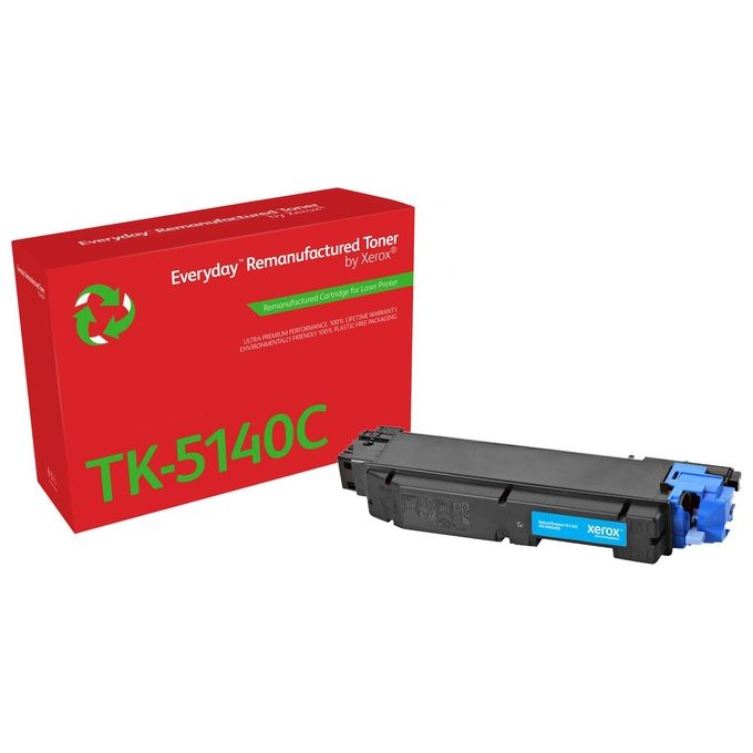Xerox 006R04800 Toner rigenerato Everyday Ciano compatibile con Kyocera TK-5140C Resa 5000 pagine colore Ciano Xerox 006R04800 Toner rigenerato Everyday Ciano compatibile con Kyocera TK-5140C Resa 5000 pagine colore Ciano