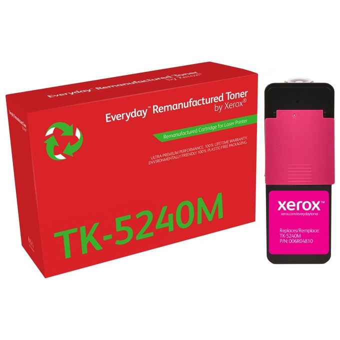 Xerox 006R04810 Everyday Toner Rigenerato Compatibile con Kyocera TK-5240M Resa 3000 pagine colore Magenta Xerox 006R04810 Everyday Toner Rigenerato Compatibile con Kyocera TK-5240M Resa 3000 pagine colore Magenta