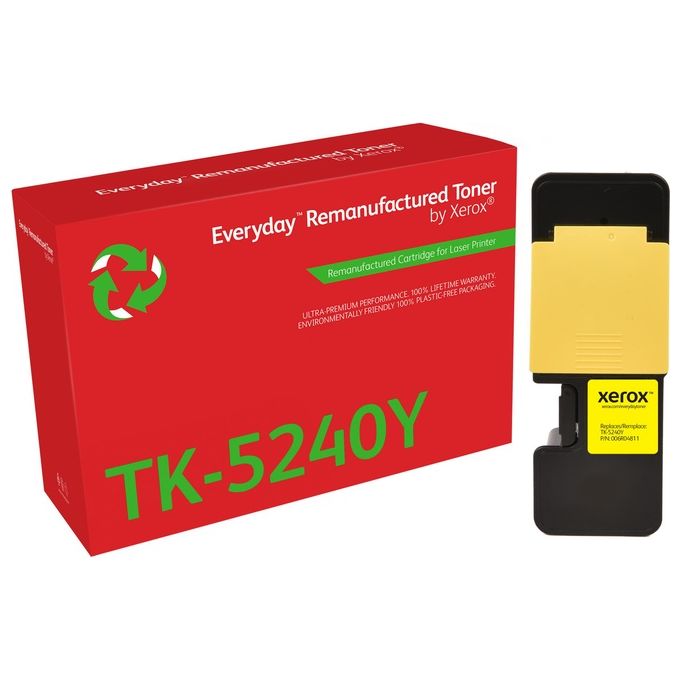 Xerox 006R04811 Everyday Toner Compatibile Rigenerato per Kyocera TK-5240Y Resa 3000 Pagine colore Giallo