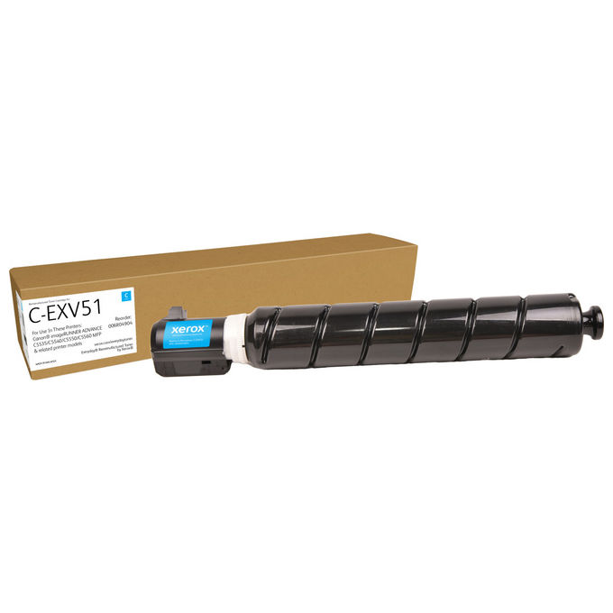 Xerox 006R04904 Toner Rigenerato Ciano Compatibile Canon C-EXV51 (0482C002) Capacita' Standard Xerox 006R04904 Toner Rigenerato Ciano Compatibile Canon C-EXV51 (0482C002) Capacita' Standard
