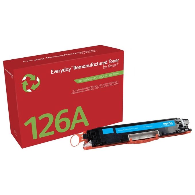 Xerox 106R02258 Toner rigenerato Everyday Compatibile HP 126A CE311A Resa 1000 pagine Tipo Standard colore Ciano