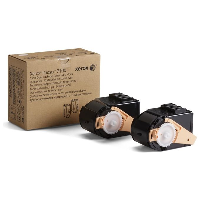 Xerox 106R02602 Toner Resa 9000 Pagine Ciano 2 Pezzi colore Ciano Xerox 106R02602 Toner Resa 9000 Pagine Ciano 2 Pezzi colore Ciano
