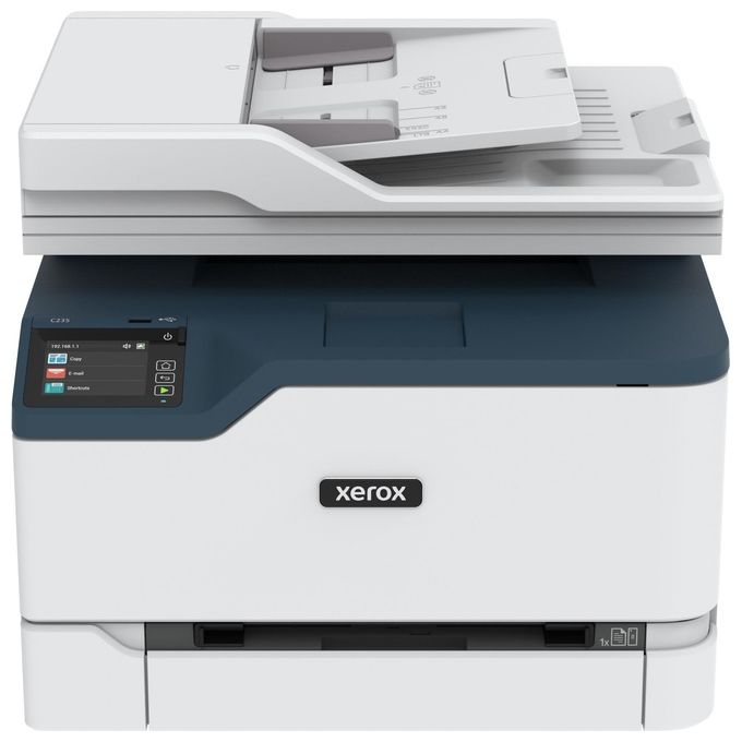 Xerox C235 Multifunzione Laser A4 Colore - Copia-Stampa-Scansione-Fax, 22ppm, Wireless con Stampa Fronte Retro, Pannello Touch a Colore, Multicolore