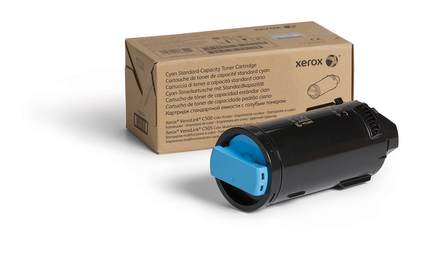 Xerox Cartuccia toner Ciano a Capacità standard da 2400 Pagine per Multifunzione a colori VersaLink C505 Stampante a colori VersaLink C500 (106R03859) Xerox Cartuccia toner Ciano a Capacità standard da 2400 Pagine per Multifunzione a colori VersaLink C505 Stampante a colori VersaLink C500 (106R03859)
