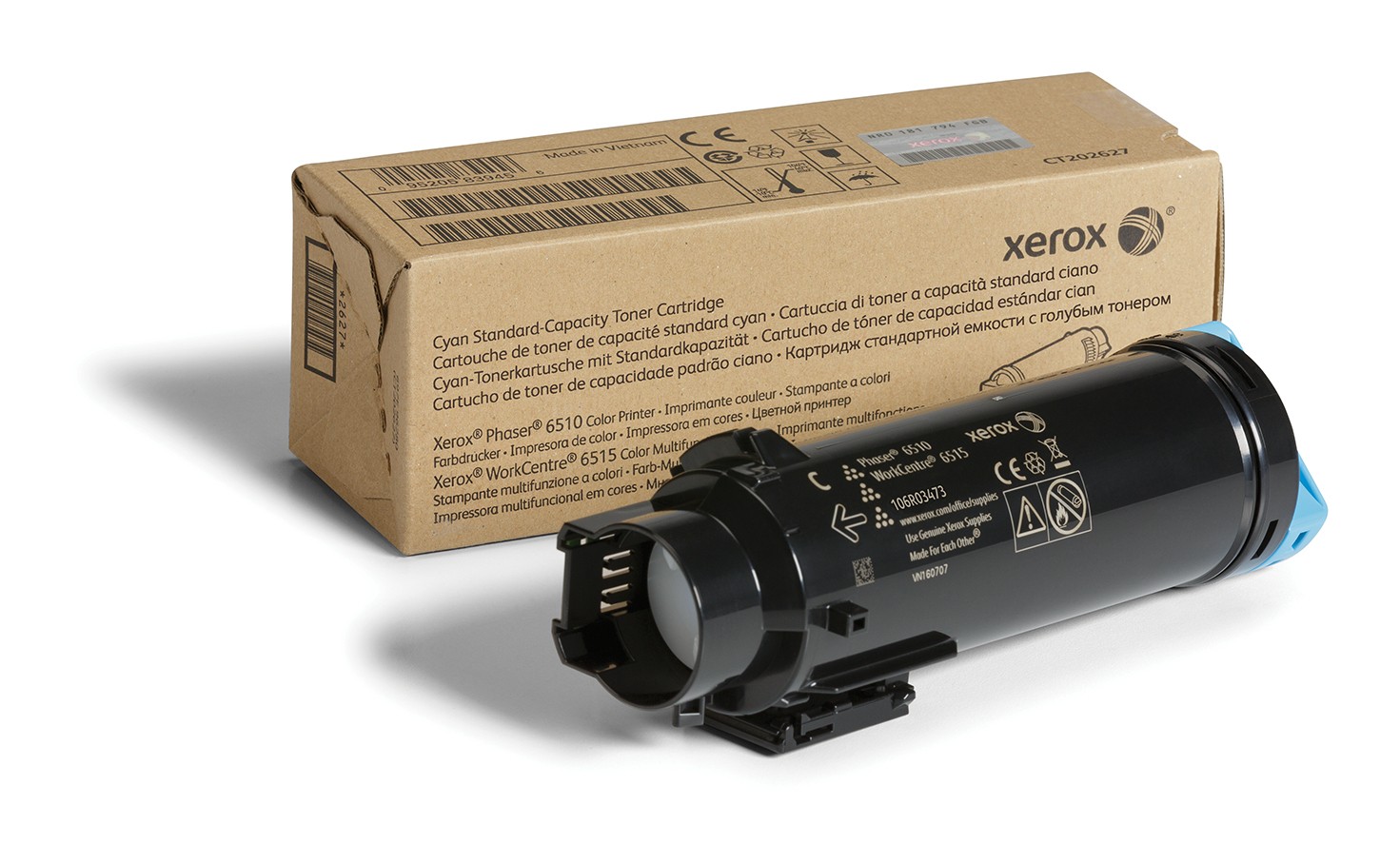 Xerox Cartuccia toner Ciano a Standard da 1.000 pagine per Phaser 6510 / WorkCentre 6515 (106R03473)