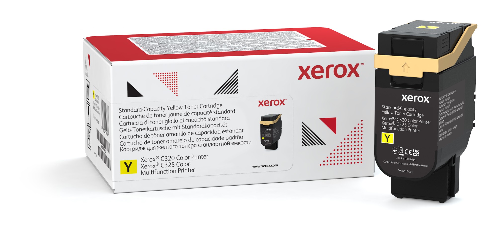 Xerox Cartuccia toner Giallo a Capacità standard da 1800 Pagine per Stampante a colori C320?/?multifunzione a colori C325 (006R04822)