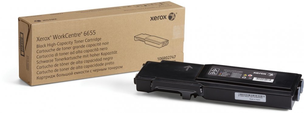 Xerox Cartuccia toner Nero a Alta capacità da 12000 Pagine per WorkCentre® 6655/6655i (106R02747)