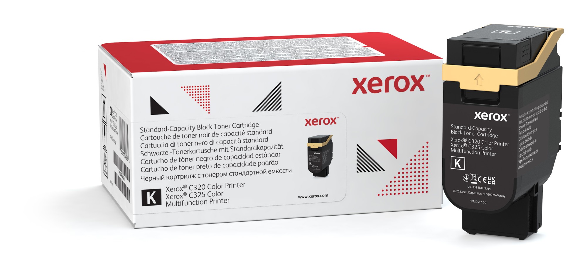Xerox Cartuccia toner Nero a Capacità standard da 2200 Pagine per Stampante a colori C320?/?multifunzione a colori C325 (006R04823) Xerox Cartuccia toner Nero a Capacità standard da 2200 Pagine per Stampante a colori C320?/?multifunzione a colori C325 (006R04823)