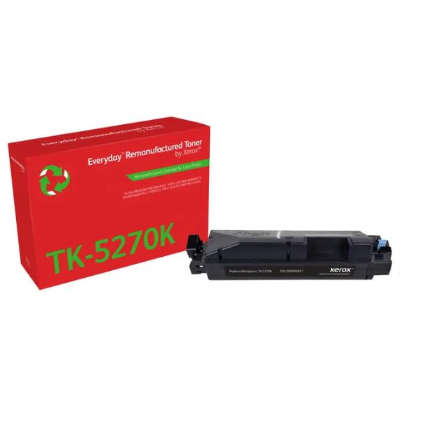 Xerox Everyday Remanufactured Toner Black Replaces Kyocera TK-5270K 006R04813
