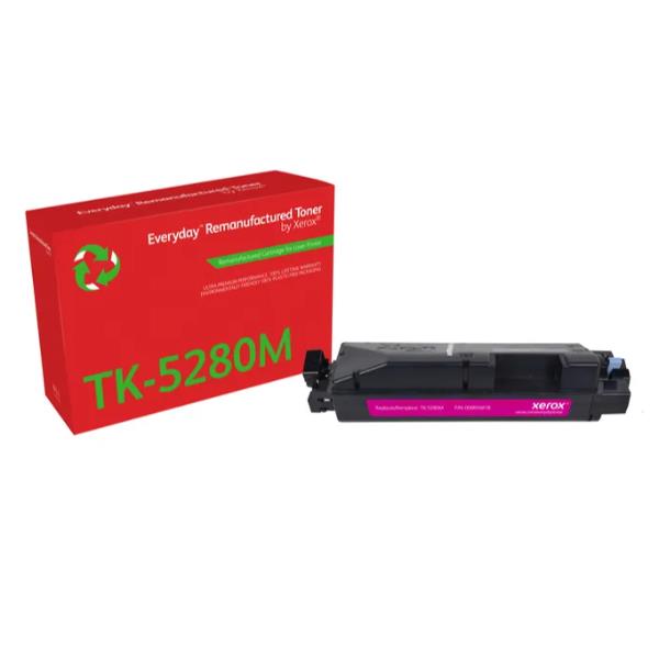 Xerox Everyday Remanufactured Toner Magenta Replaces Kyocera TK-5280M 006R04818 Xerox Everyday Remanufactured Toner Magenta Replaces Kyocera TK-5280M 006R04818