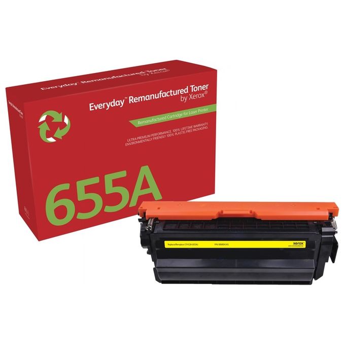Xerox Everyday Toner Giallo Compatibile con HP 655A CF452A Resa Standard Xerox Everyday Toner Giallo Compatibile con HP 655A CF452A Resa Standard