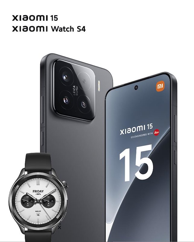 Xiaomi 15 12/512 GB Black + Watch S4