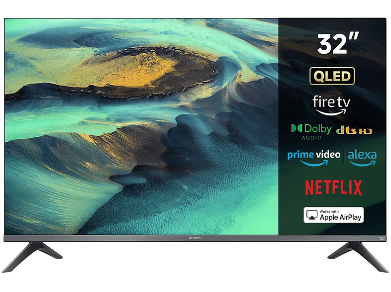 XIAOMI 32 F PRO 2026, Smart TV, ", QLED, HD, Fire Basic AI, Apple AirPlay, Supporta Miracast, Alexa integrata, Grey, Classe E XIAOMI 32 F PRO 2026, Smart TV, ", QLED, HD, Fire Basic AI, Apple AirPlay, Supporta Miracast, Alexa integrata, Grey, Classe E