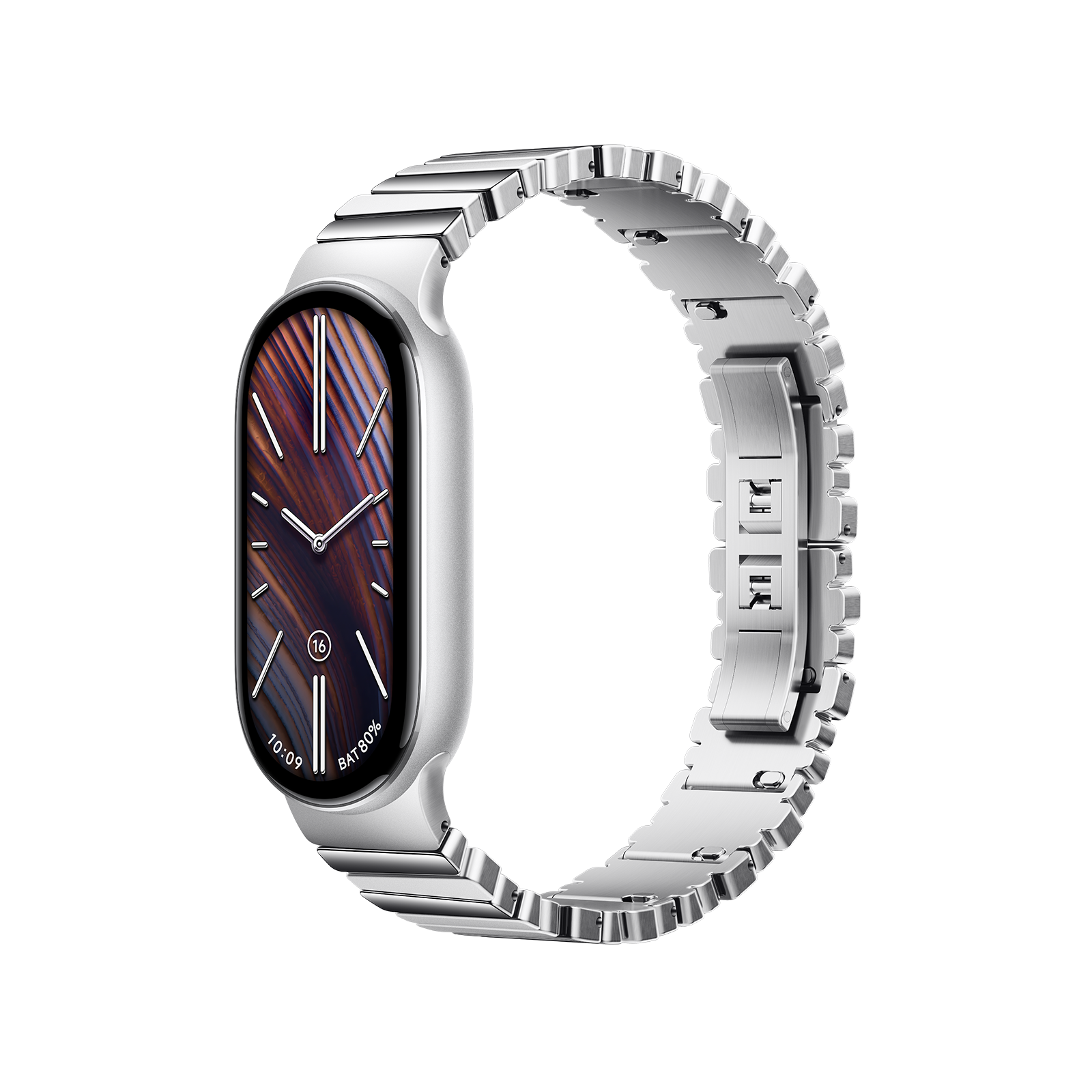 Xiaomi Band 8/9/10 Asymmetrical Metal Strap Silver Xiaomi Band 8/9/10 Asymmetrical Metal Strap Silver