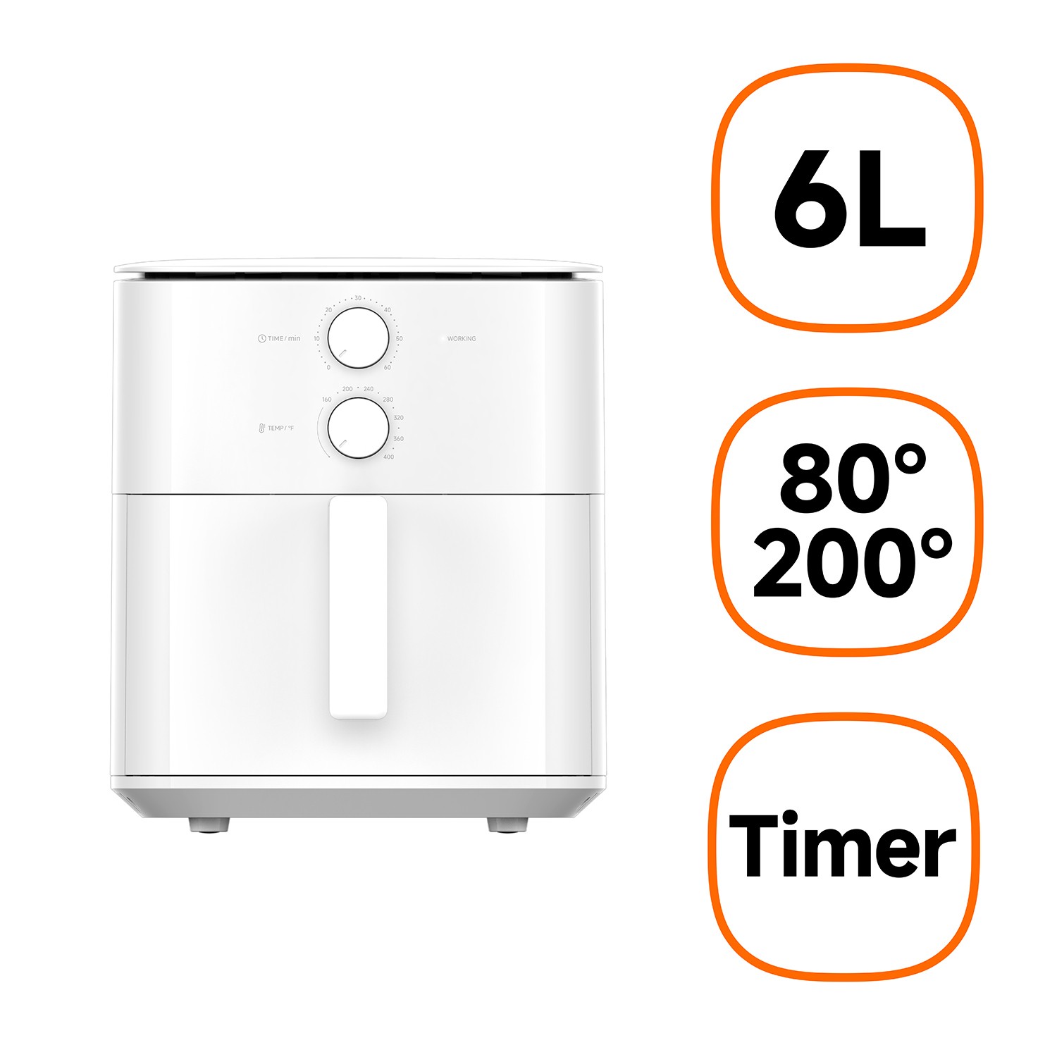 Xiaomi Friggitrice Ad Aria Essential 6Lt