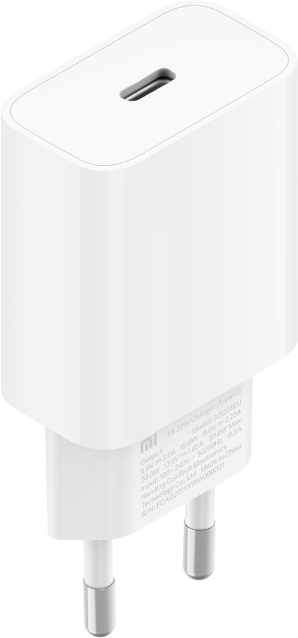 Xiaomi Mi 20W Console portatile Smartphone Tablet Bianco AC Ricarica rapida Interno